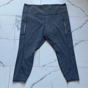 Athleta Rainer heathered tight gray 3X